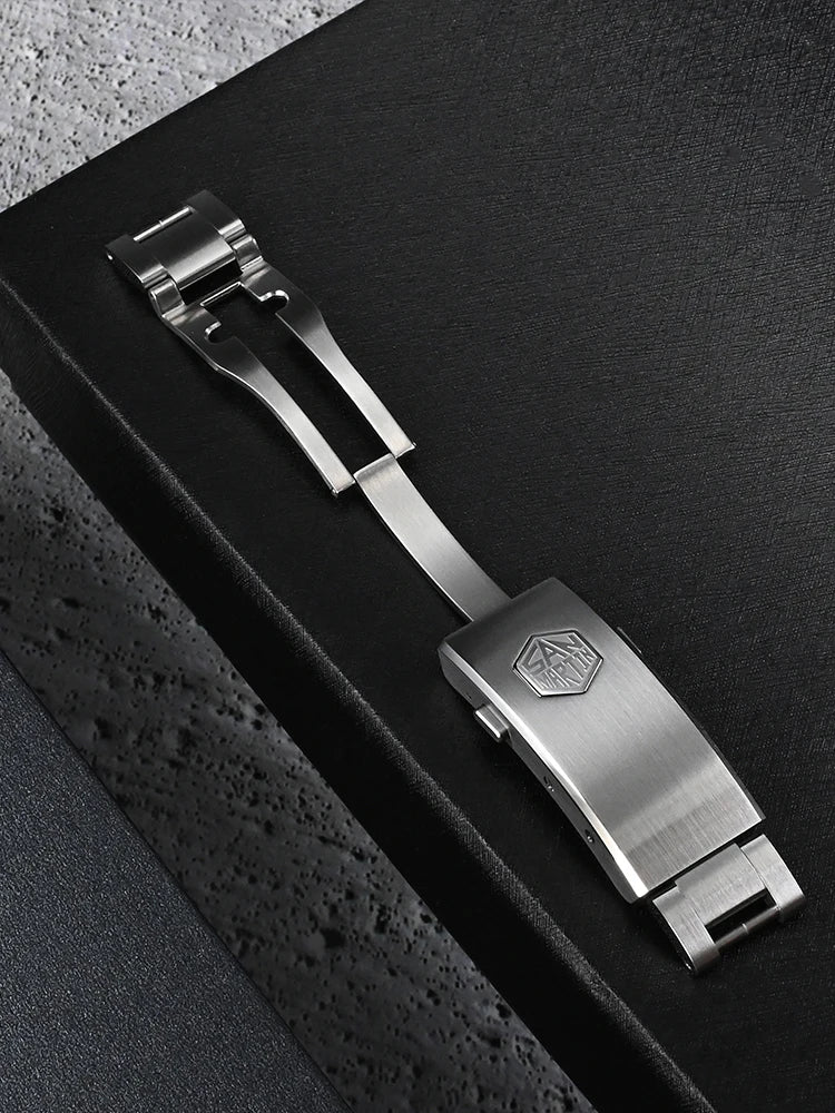 San Martin 316L Satinless Steel Fly Adjustable Watch Clasp For 16mm Bracelet Folding Stretch Durable Easy To Install 걸쇠