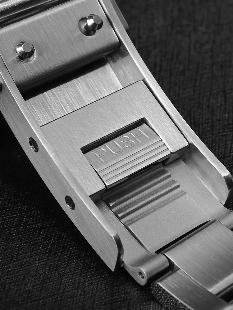San Martin 316L Satinless Steel Fly Adjustable Watch Clasp For 16mm Bracelet Folding Stretch Durable Easy To Install 걸쇠