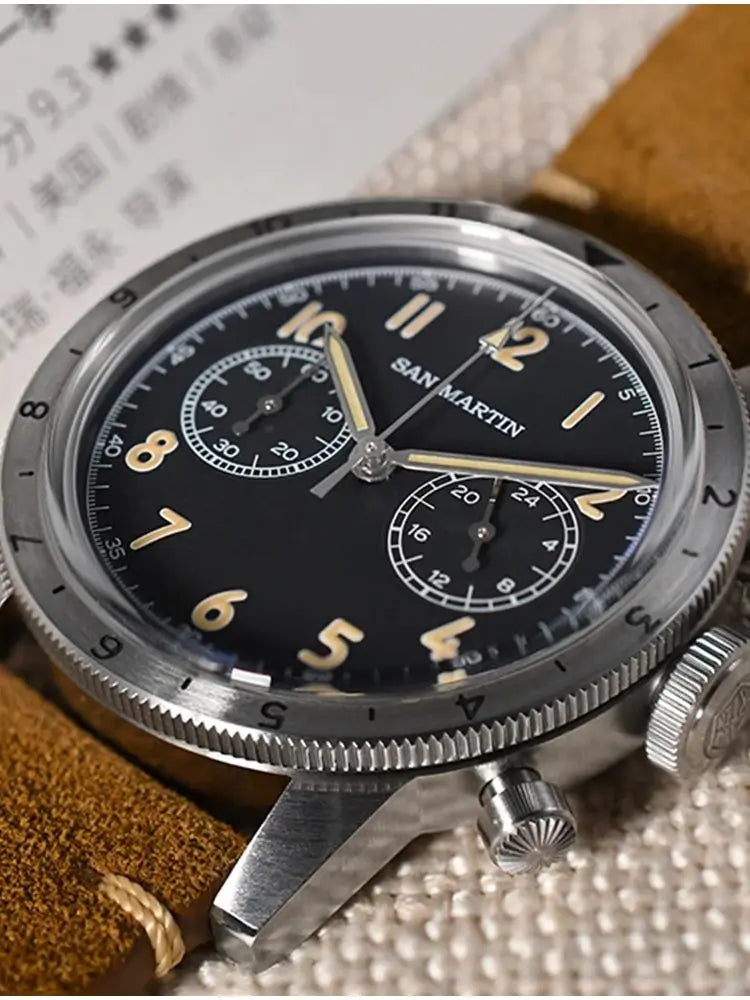 San Martin Pilot Chronograph SN0127JS